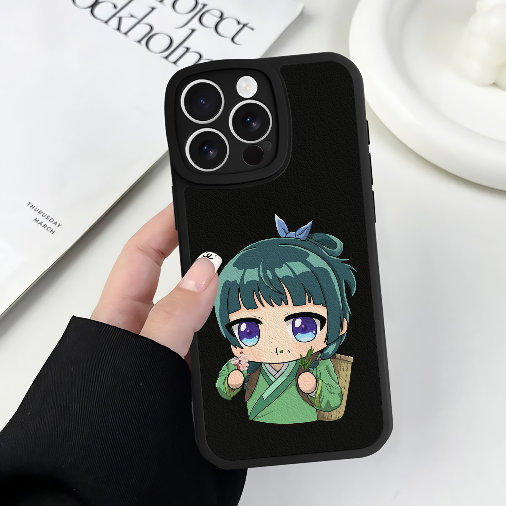 薬屋のひとりごと The Apothecary Diaries 【iPhone 16シリーズ対応】シリコンスマホケース（レザー調） 材質：シリコン